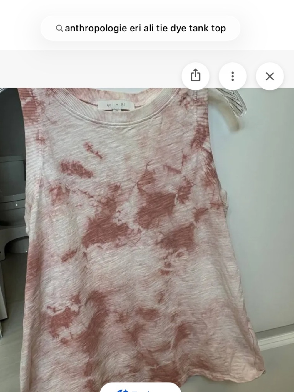 Anthropologie Eli + Ali tie dye tank in pink